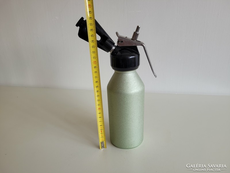 Old retro green colored foam siphon siphon mid century
