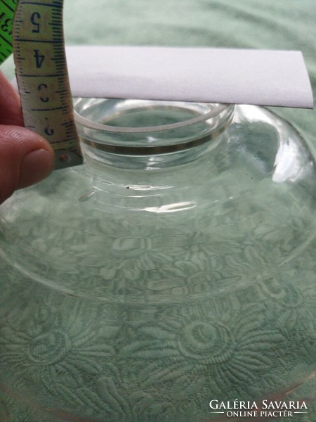 Old frilled lamp shade glass
