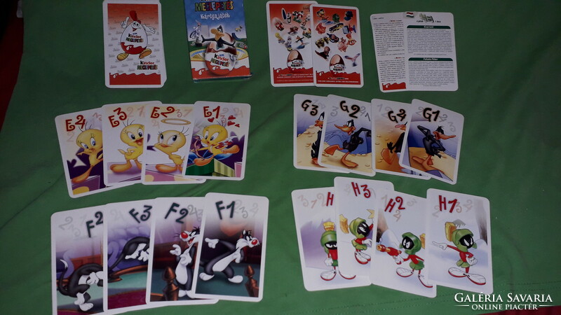 Extremely rare - kinder surprise quiz quartet 4 in 1 card game complete - flawless according to pictures