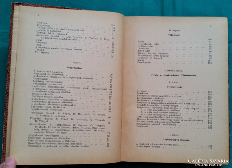 Vöröss József: Tereptan - M. Kir. Honvéd hadapród Iskolák számára tankönyv - első kiadás, 1943