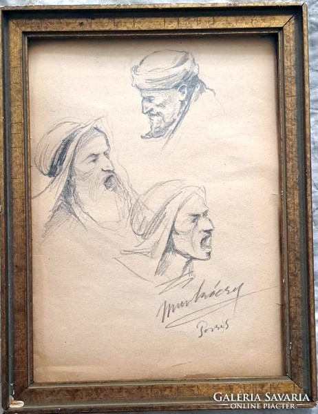 XIX. Study drawing of the painter Sz. Magyar