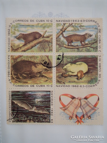 1962. Cuba - Christmas, small rodents