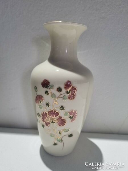 Dekoratív jelzett virágos Zsolnay váza - 01667