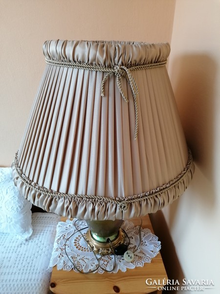 Antique, labrador-patterned, eosin, large-sized bedside lamp is a rarity!