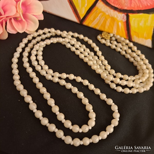 Antique tekla string of beads 2x 80 cm