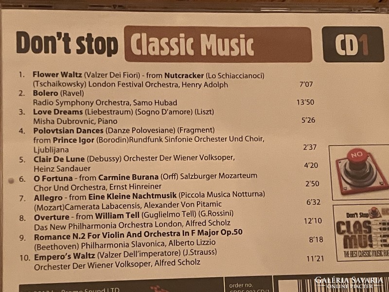 Klasszikus zene válogatás 5 CD egybe - Don't Stop Classic Music The Best Classic Music Ever