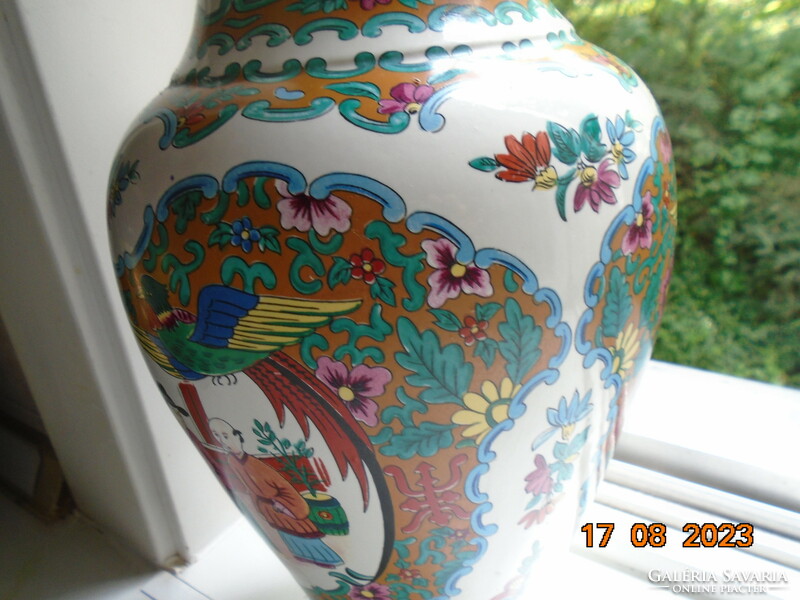 Tongzhi Chinese vase marked with handwritten characters with pictures of life, mandarin ducks, flower patterns 43 cm