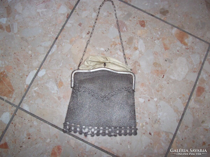 Small theater bag silver-plated