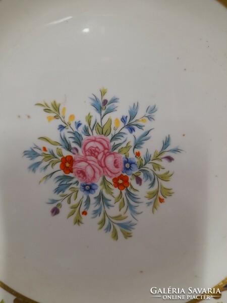 Angol Royal Worcester Aranyozott Virág Mintás Tányér.20.5 cm.