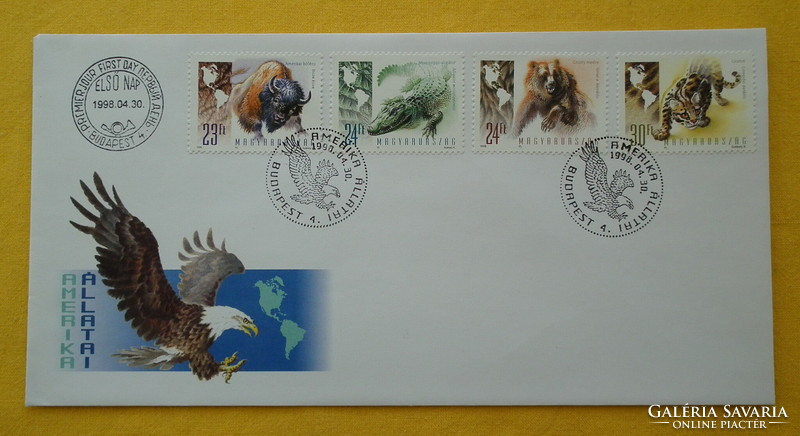 Fdc, 1998. Animals of the Continents - America
