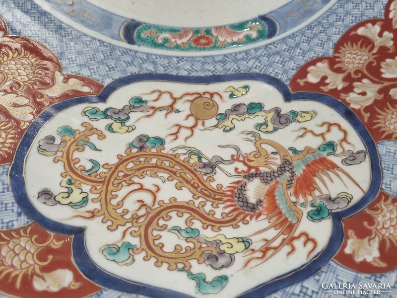 Huge 60 cm Japanese Imari porcelain wall bowl, xix. Century - 3148
