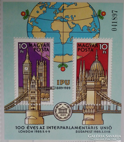 1989. 100 years of the inter-parliamentary union (upu) block **