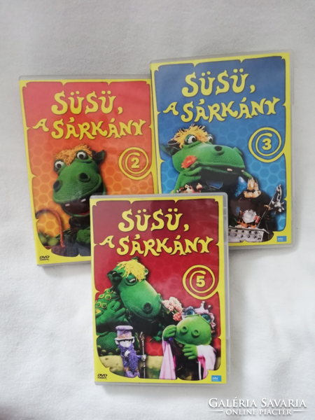 Süsü a sárkány  3 db. DVD 2-3-5