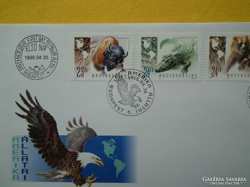 Fdc, 1998. Animals of the Continents - America