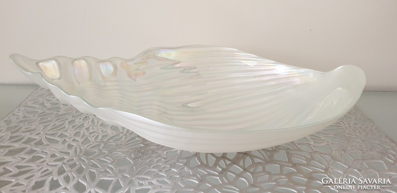 Huge mother-of-pearl decorative bowl 37cm
