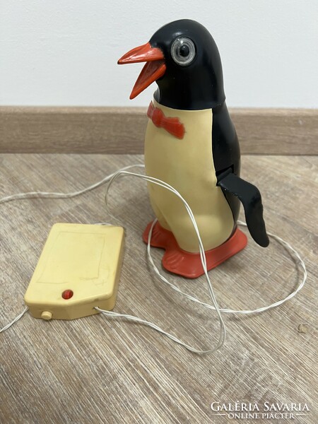 Old Christmas penguin remote control toy