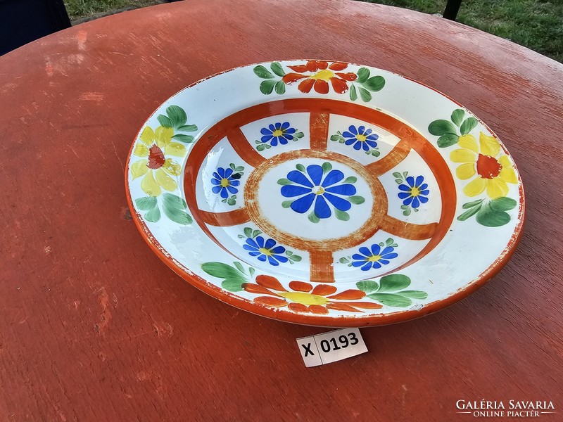 X0193 ceramic flower pattern wall plate 23 cm