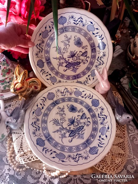 Ironstone classic onion pattern porcelain large flat plate