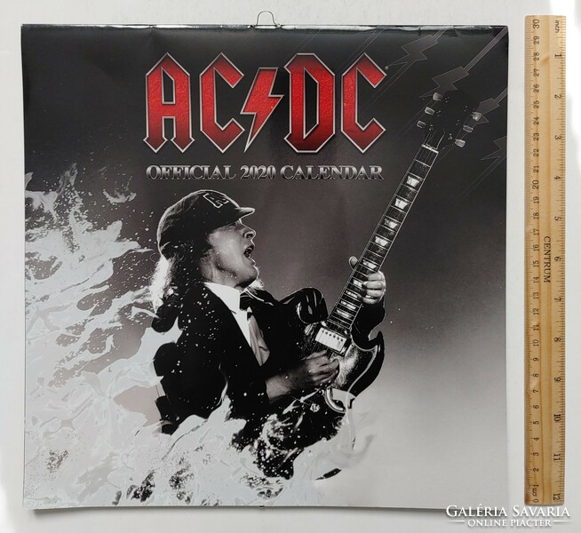 AC/DC - 2020-as hivatalos falinaptár - Official Calendar