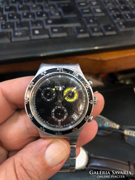 Swatch irony chrono blustery quartz watch (2002 retro collectible)