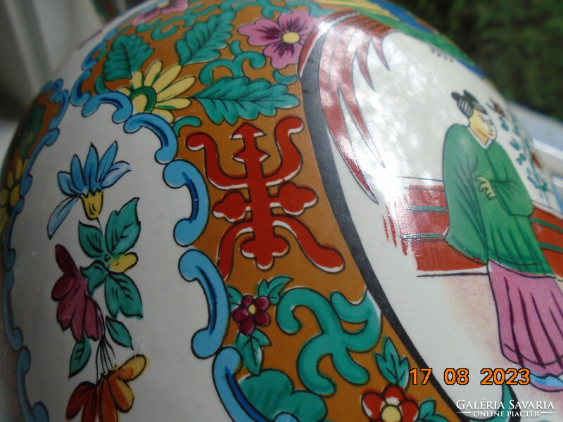 Tongzhi Chinese vase marked with handwritten characters with pictures of life, mandarin ducks, flower patterns 43 cm