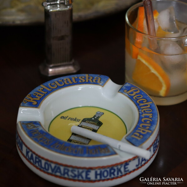 Becherovka porcelain ashtray 1940