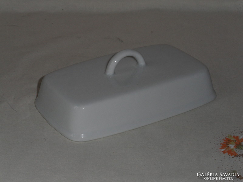 White porcelain butter container lid, roof
