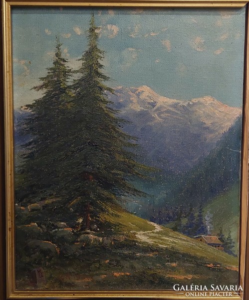 PRICE. Marx oil on canvas landscape painting