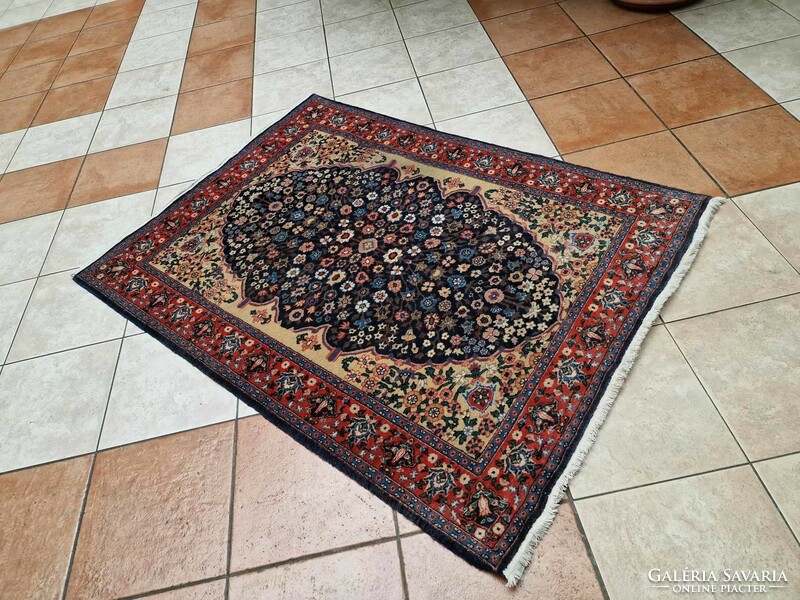 Original Herke hand-knotted 111x153 cm wool Persian carpet bfz454