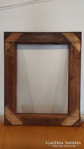 Old wooden picture frame, internal size 63x48 cm