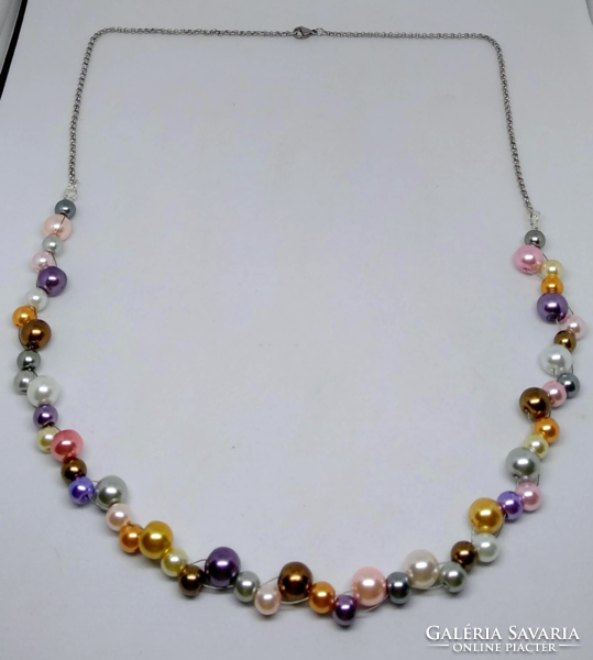 Colored glass tekla pearl necklace 248