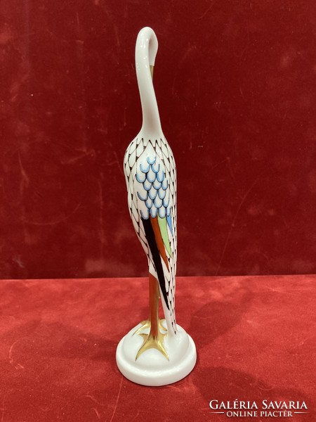 Hollóháza porcelain garden egret