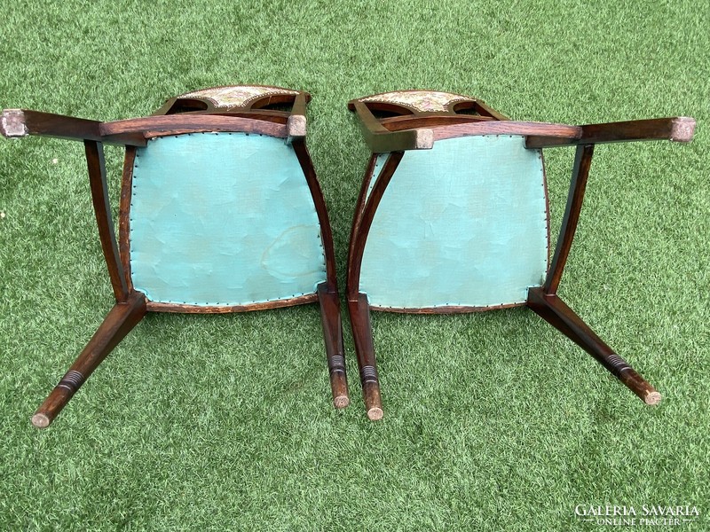 2 Chairs xx.No. Gobelin technique from the first half