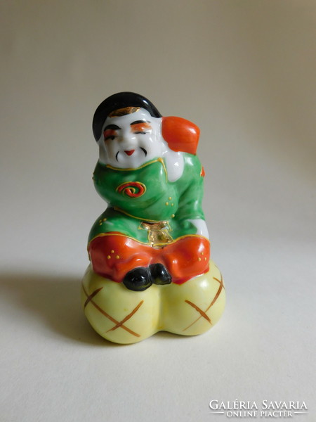 Japán satsuma figura - Daikokuten, a szerencse és a vagyon istene