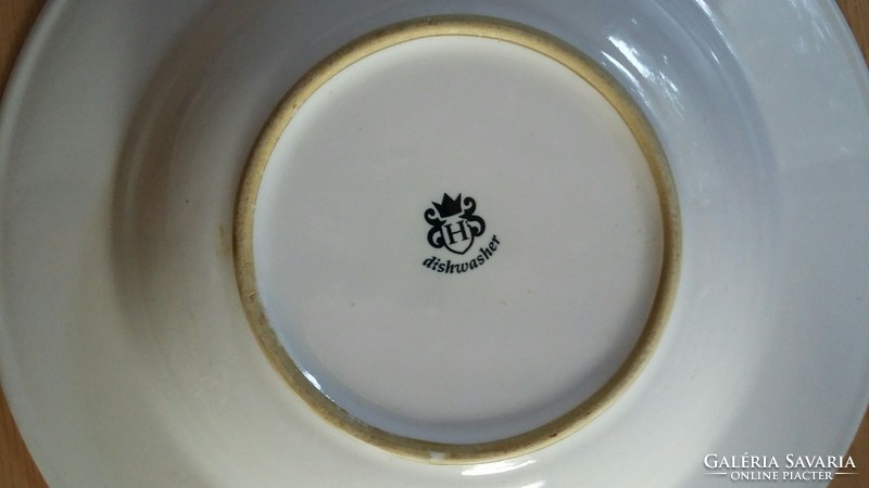 Hatalmas (29,5 cm) fehér porcelán mély tányér, esetleg köretes tál