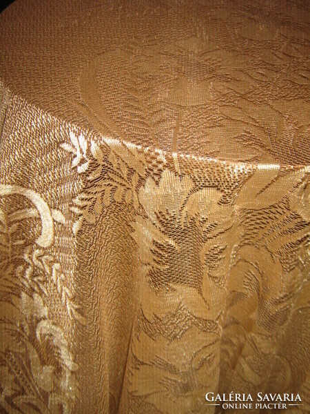 Beautiful antique gold color floral curtain new