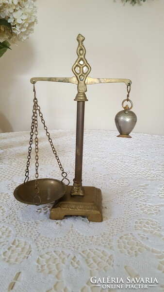 Brass apothecary scales for decoration