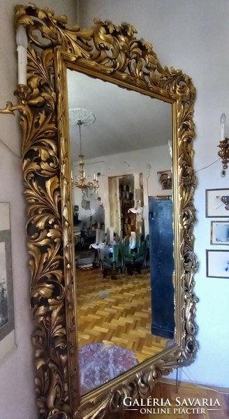 Nagyméretű Antik florentin tükör kastélytükör