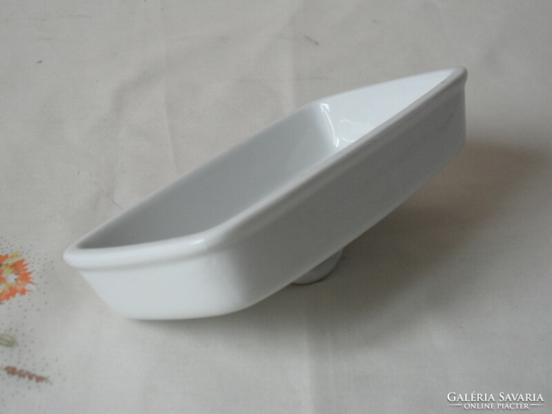White porcelain butter container lid, roof