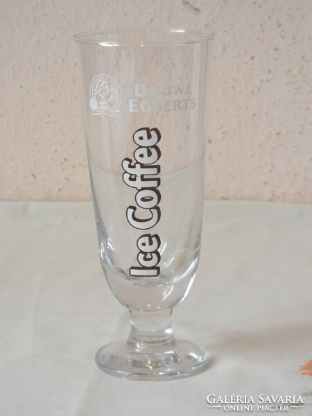 Ice Coffee talpas üveg pohár ( Douwe Egberts )