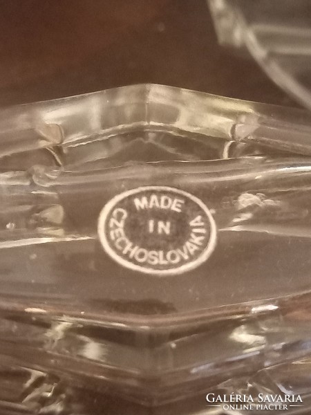 Czechoslovakian glass spice holder