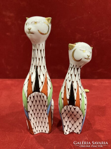 Ravenclaw porcelain cat couple garden