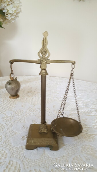 Brass apothecary scales for decoration