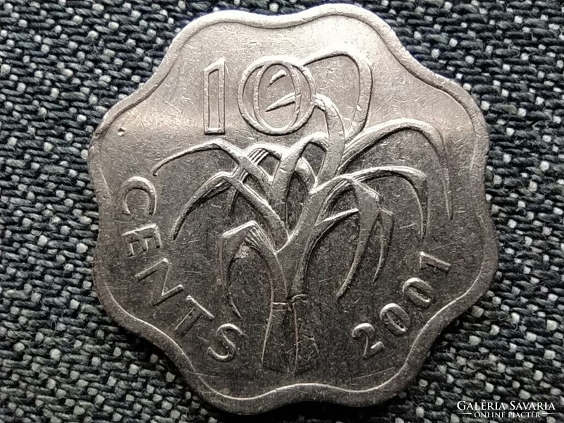 Szváziföld III. Mswati (1986-2018) 10 cent 2001 (id47650)