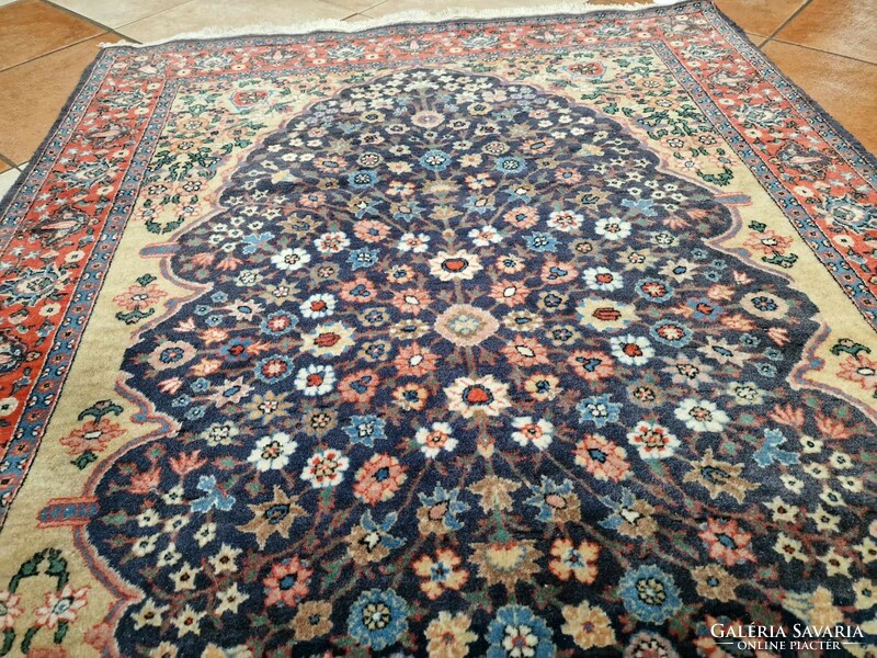 Original Herke hand-knotted 111x153 cm wool Persian carpet bfz454