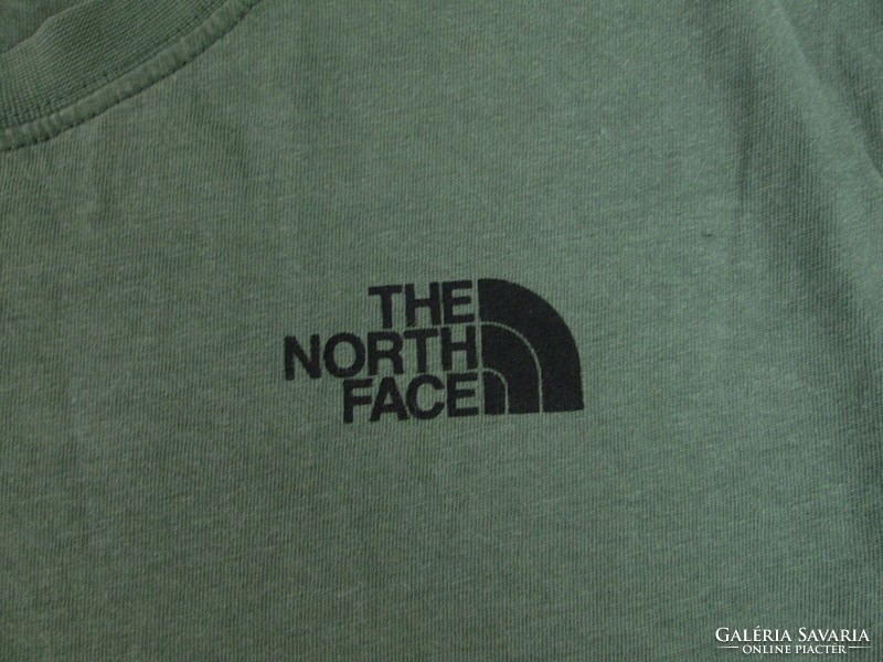 Original the north face (s) sporty short-sleeved military-green men's t-shirt