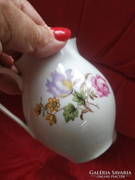 Porcelain floral cream pourer, sugar bowl for sale!