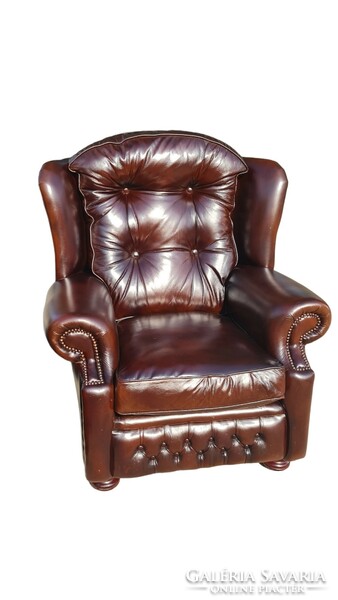 A732 original English chesterfield leather sofa set /springvale/