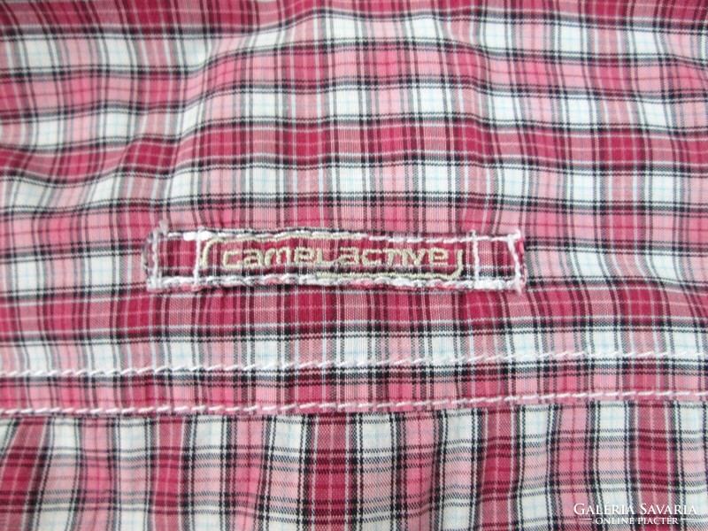Original camel active (xl / 2xl) sporty elegant checkered short-sleeved men's shirt