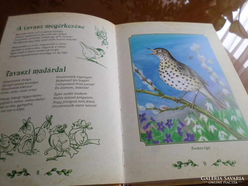 Bird poems of the four seasons of uncle Pósa's bird book illustrated for children by gábor emese, 2012